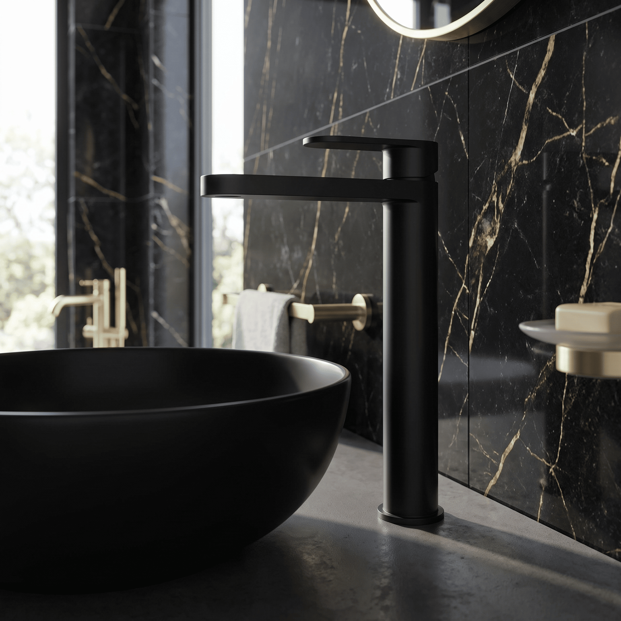 Brent Mono Tall Basin Mixer Tap