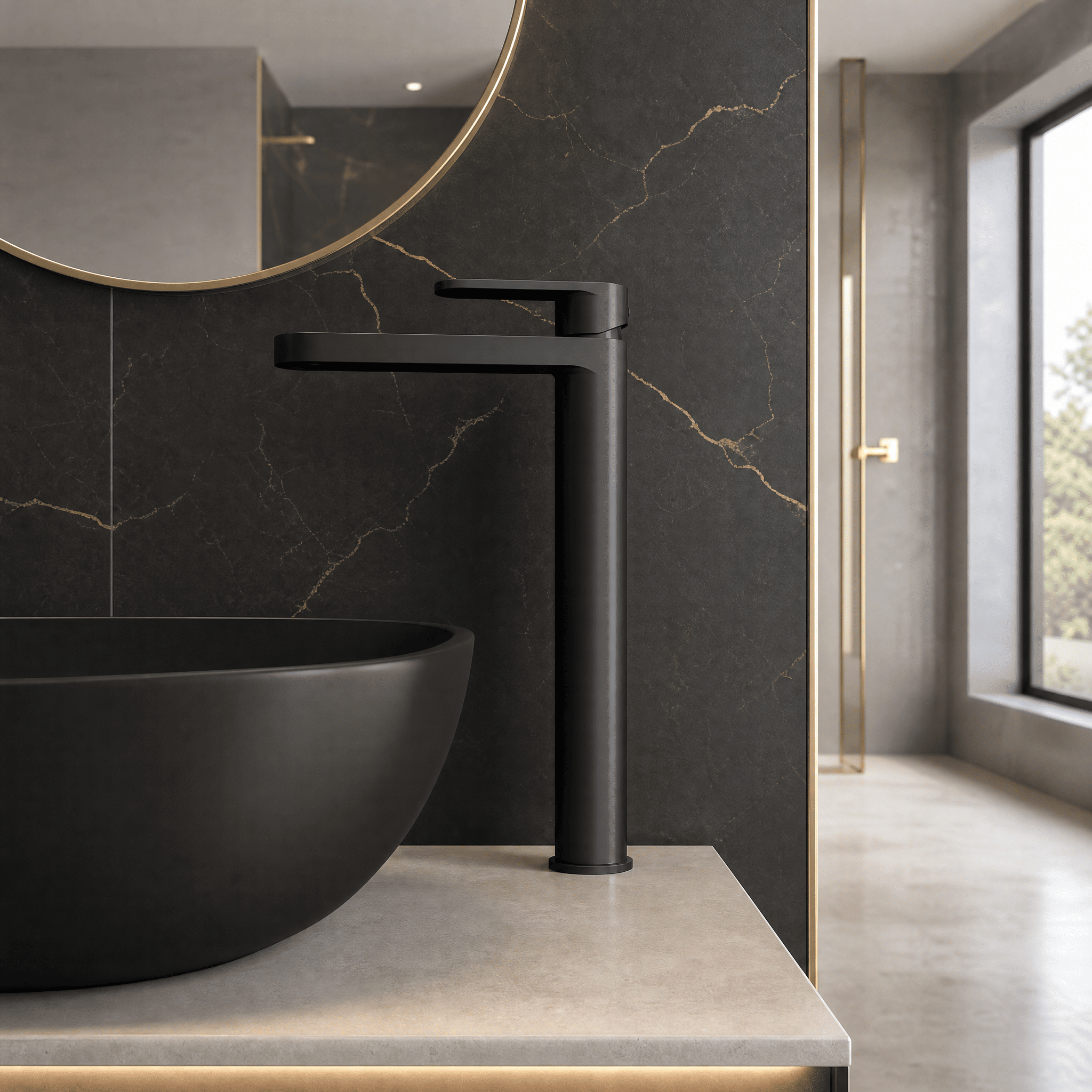 Brent Mono Tall Basin Mixer Tap