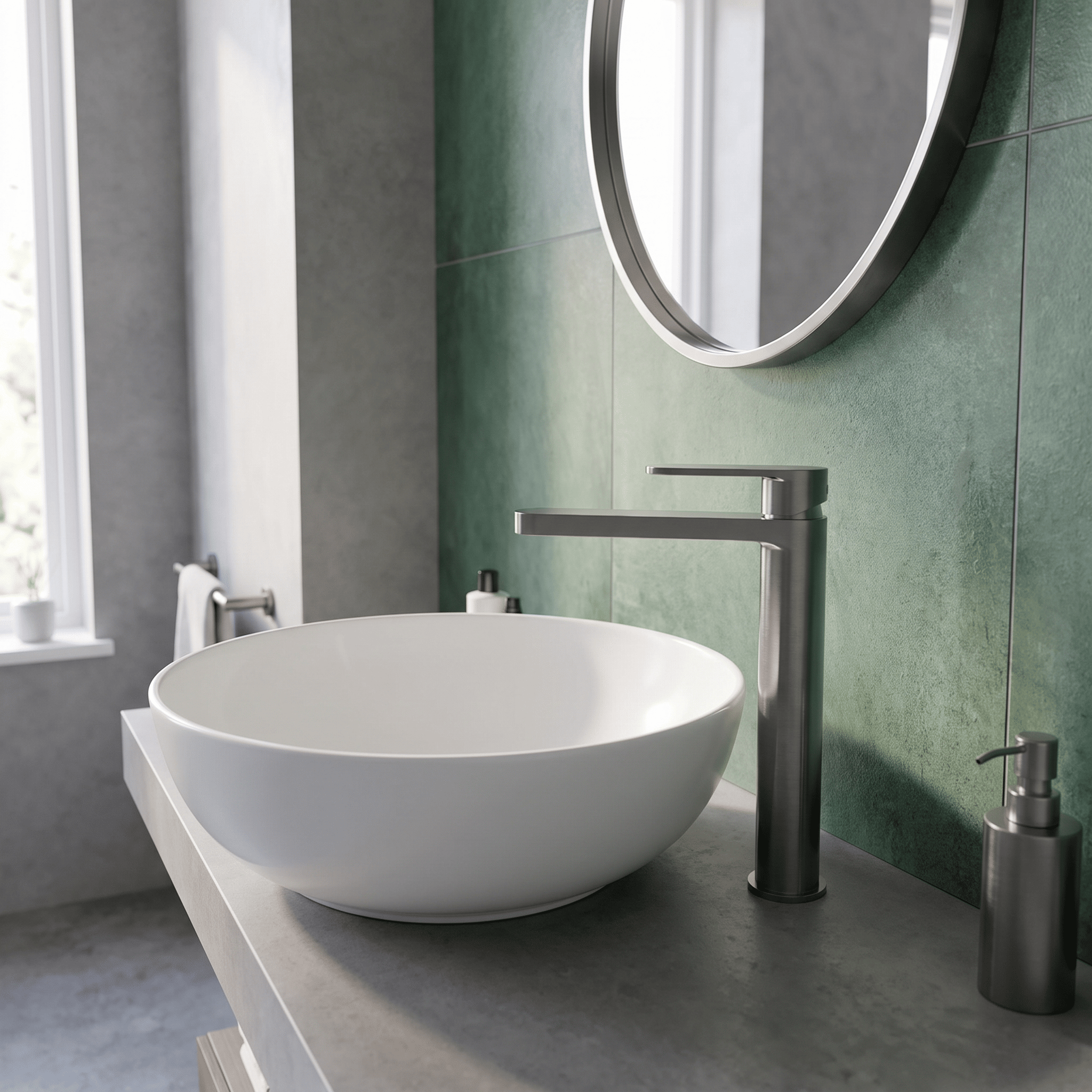 Brent Mono Tall Basin Mixer Tap