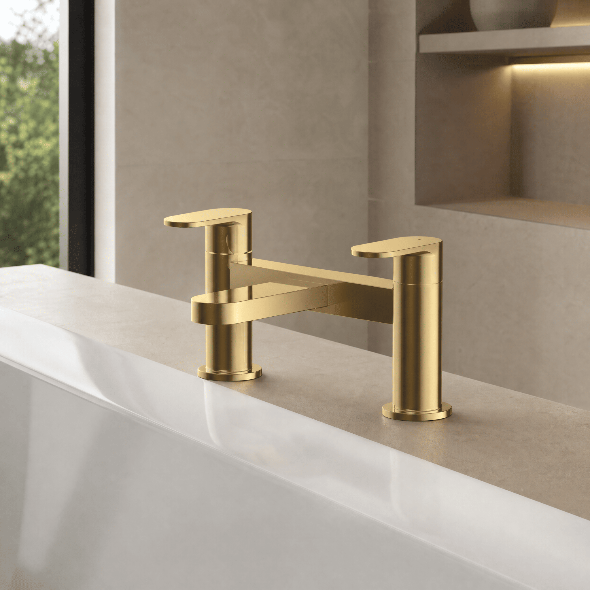 Brent Deck Mounted Bath Filler Tap