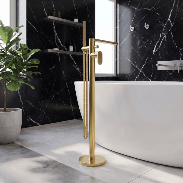 Brent Freestanding Bath Shower Mixer Tap With Handset