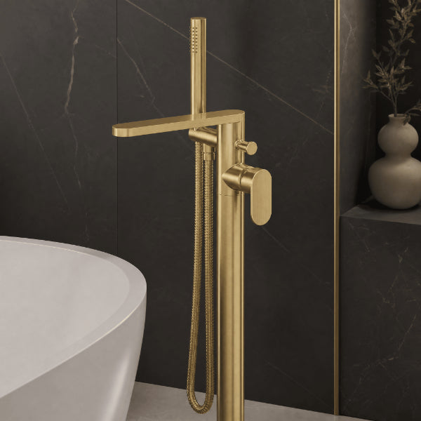 Brent Freestanding Bath Shower Mixer Tap With Handset