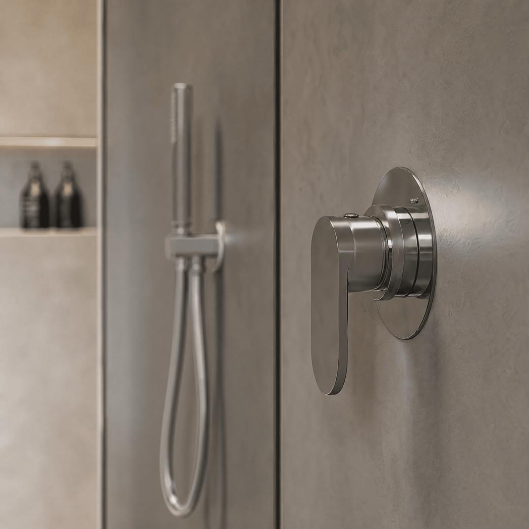 Brent 1 Outlet Thermostatic Concealed Shower Valve - Chrome