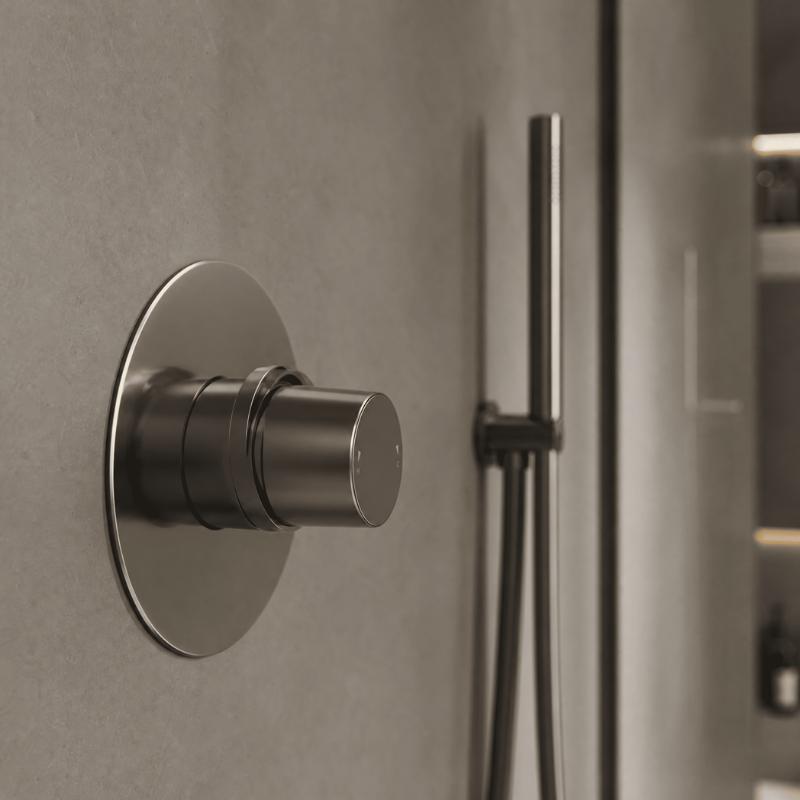 Brent 1 Outlet Thermostatic Concealed Shower Valve - Chrome