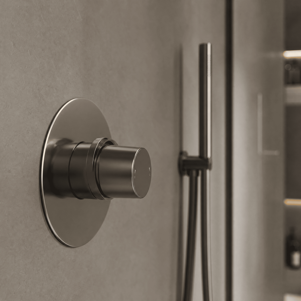 Brent 1 Outlet Thermostatic Concealed Shower Valve - Chrome
