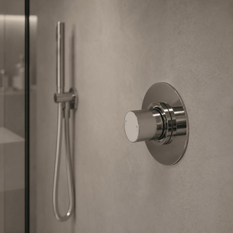 Brent 1 Outlet Thermostatic Concealed Shower Valve - Chrome