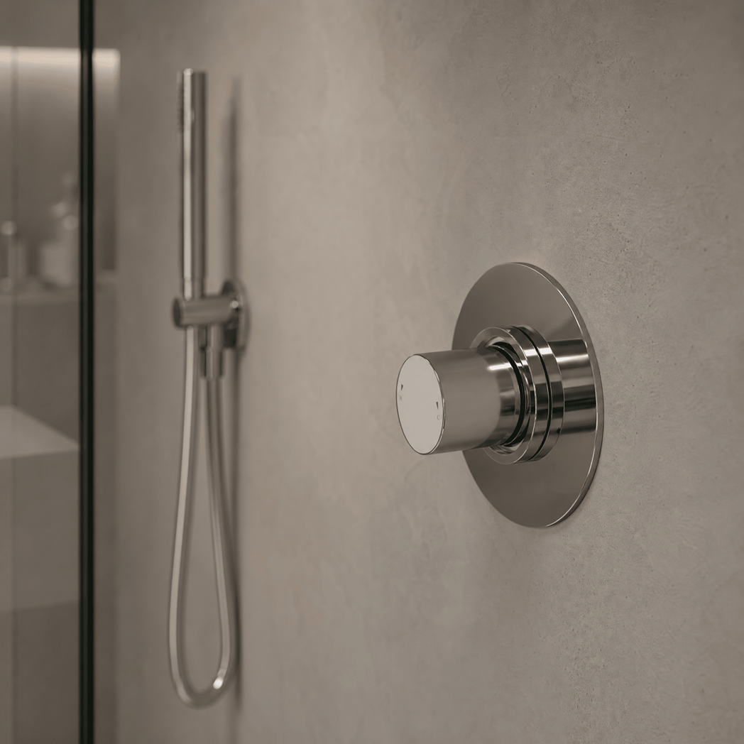 Brent 1 Outlet Thermostatic Concealed Shower Valve - Chrome