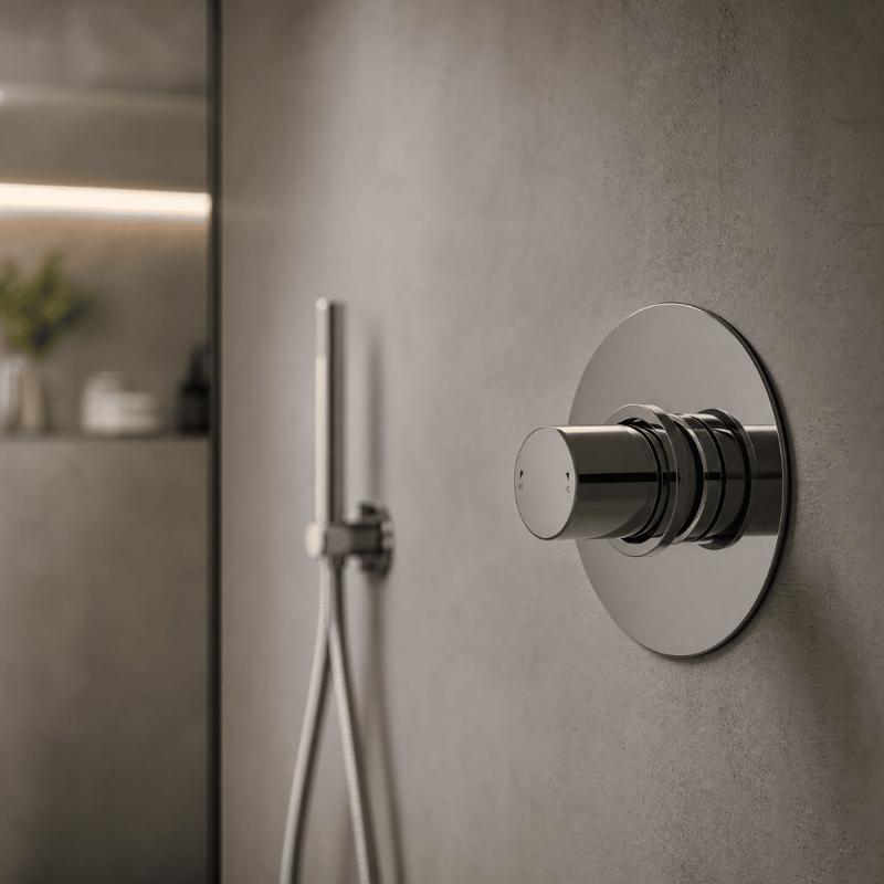 Brent 1 Outlet Thermostatic Concealed Shower Valve - Chrome