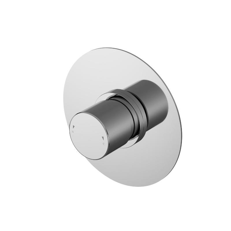 Brent 1 Outlet Thermostatic Concealed Shower Valve - Chrome
