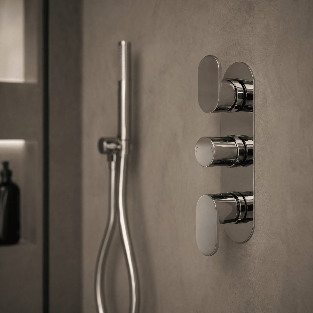 Brent Thermostatic Concealed Shower Valve With Diverter - Chrome