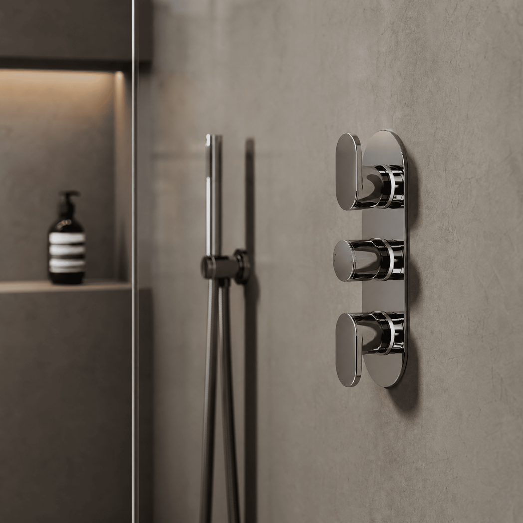 Brent Thermostatic Concealed Shower Valve With Diverter - Chrome