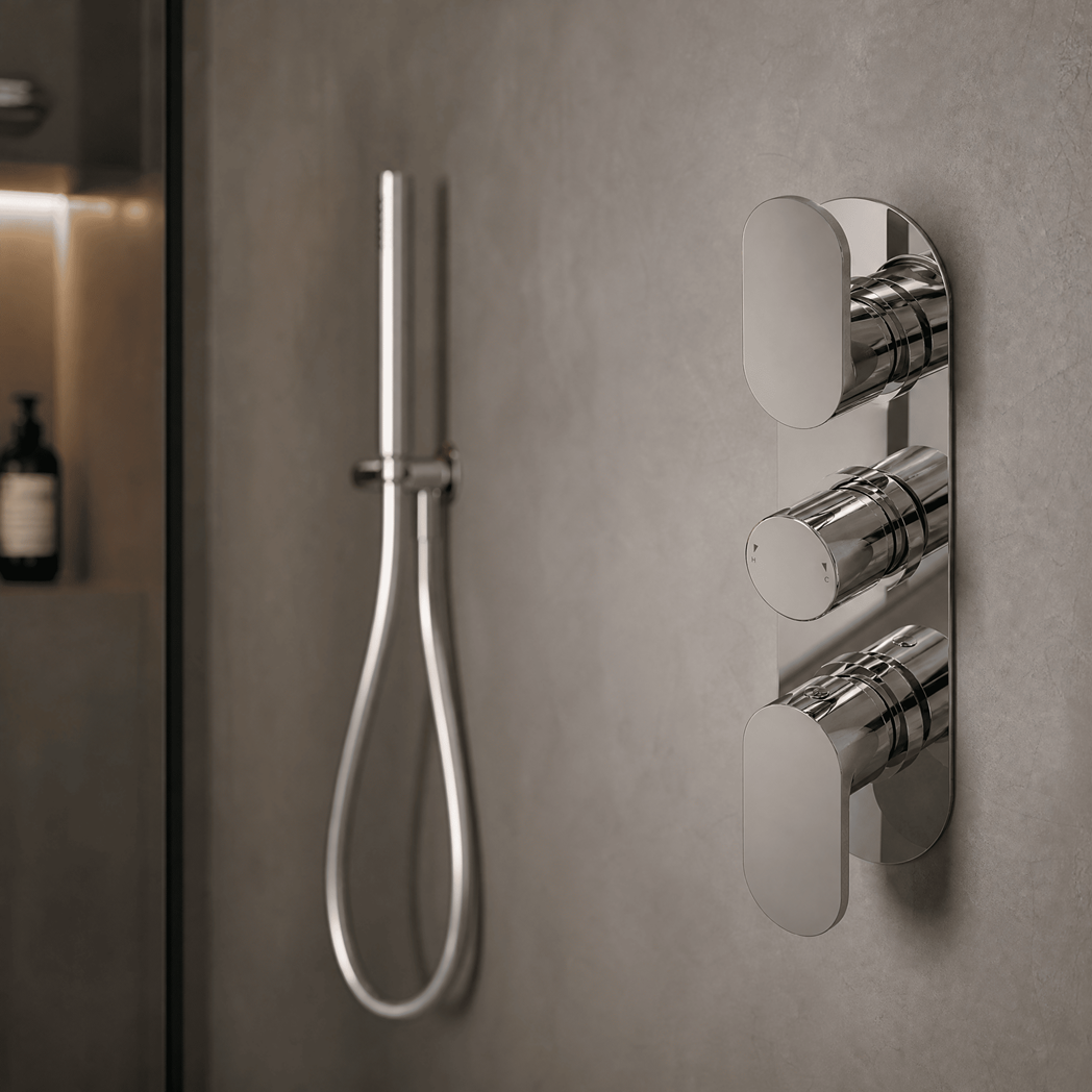Brent Thermostatic Concealed Shower Valve With Diverter - Chrome