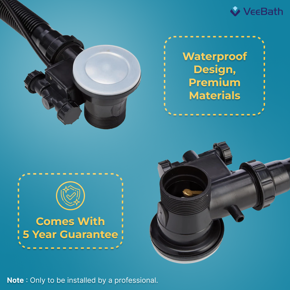 VeeBath Essentials Pop-Up Bath Waste & Overflow Kit