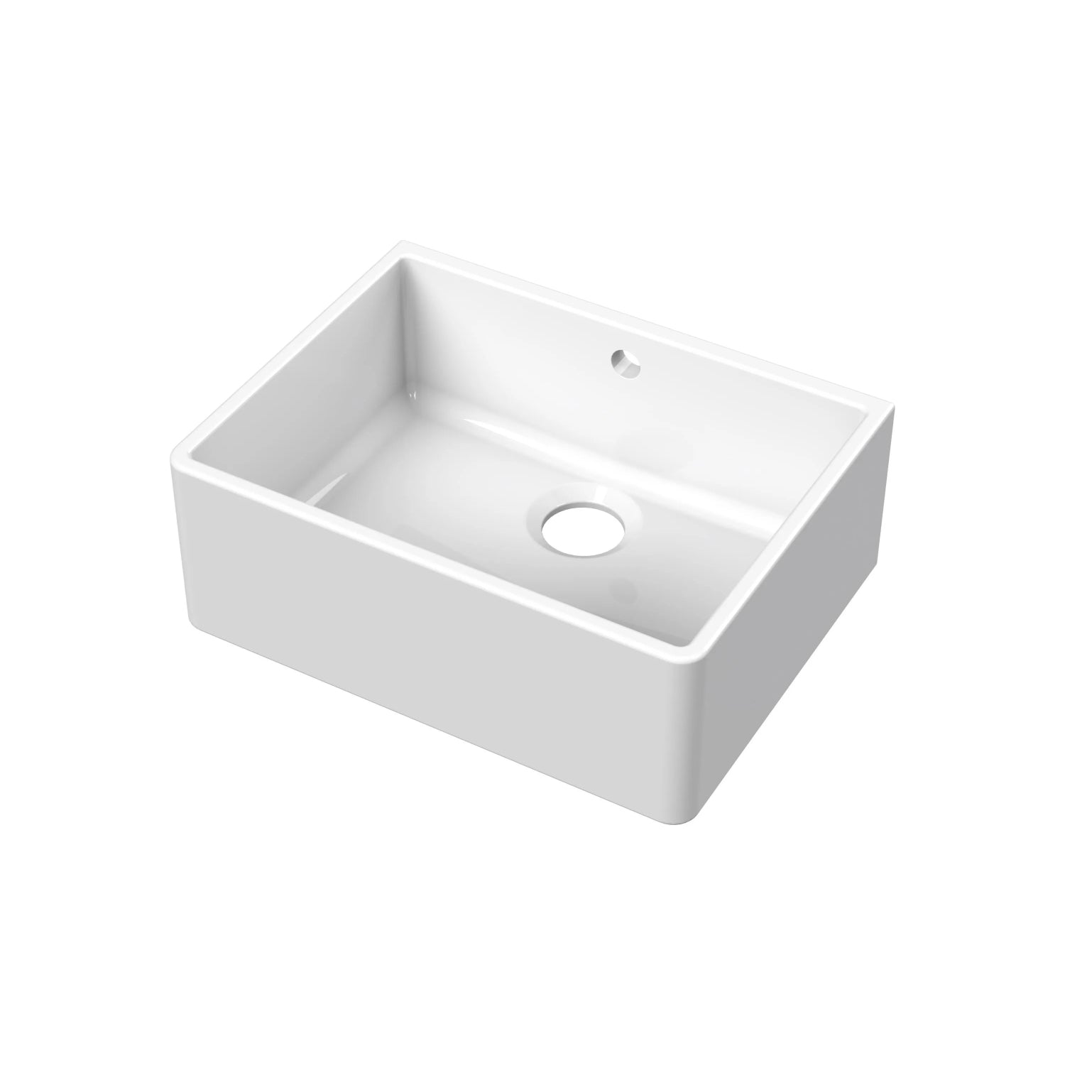 Nuie Single Bowl Butler Sink - White