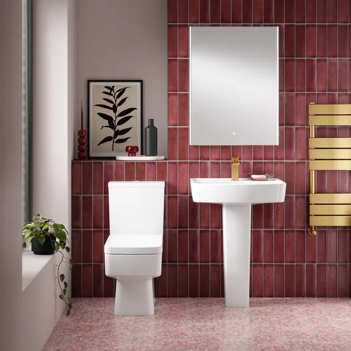 Bliss Close Coupled Toilet with Cistern & Seat Options - White