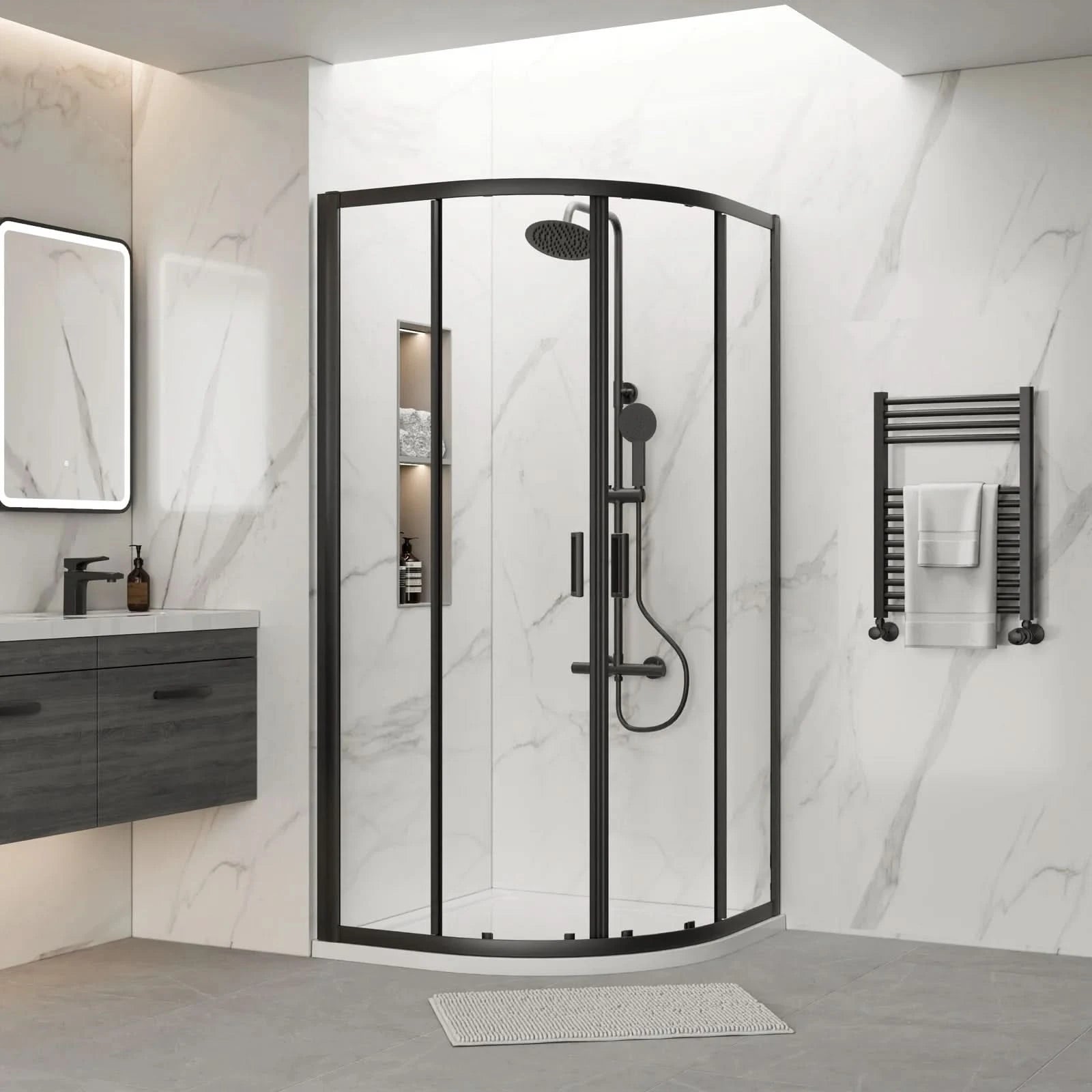 Matrix Two Door 6mm Glass Quadrant Shower Enclosure