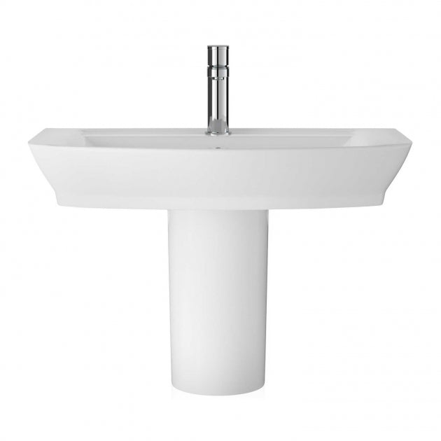 Daniel Basin with Pedestal & Size Options - 1 TH - White