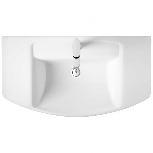 Daniel Basin with Pedestal & Size Options - 1 TH - White