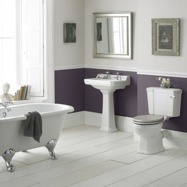 Classique Basin with Full Pedestal - 1, 2 or 3 TH - White
