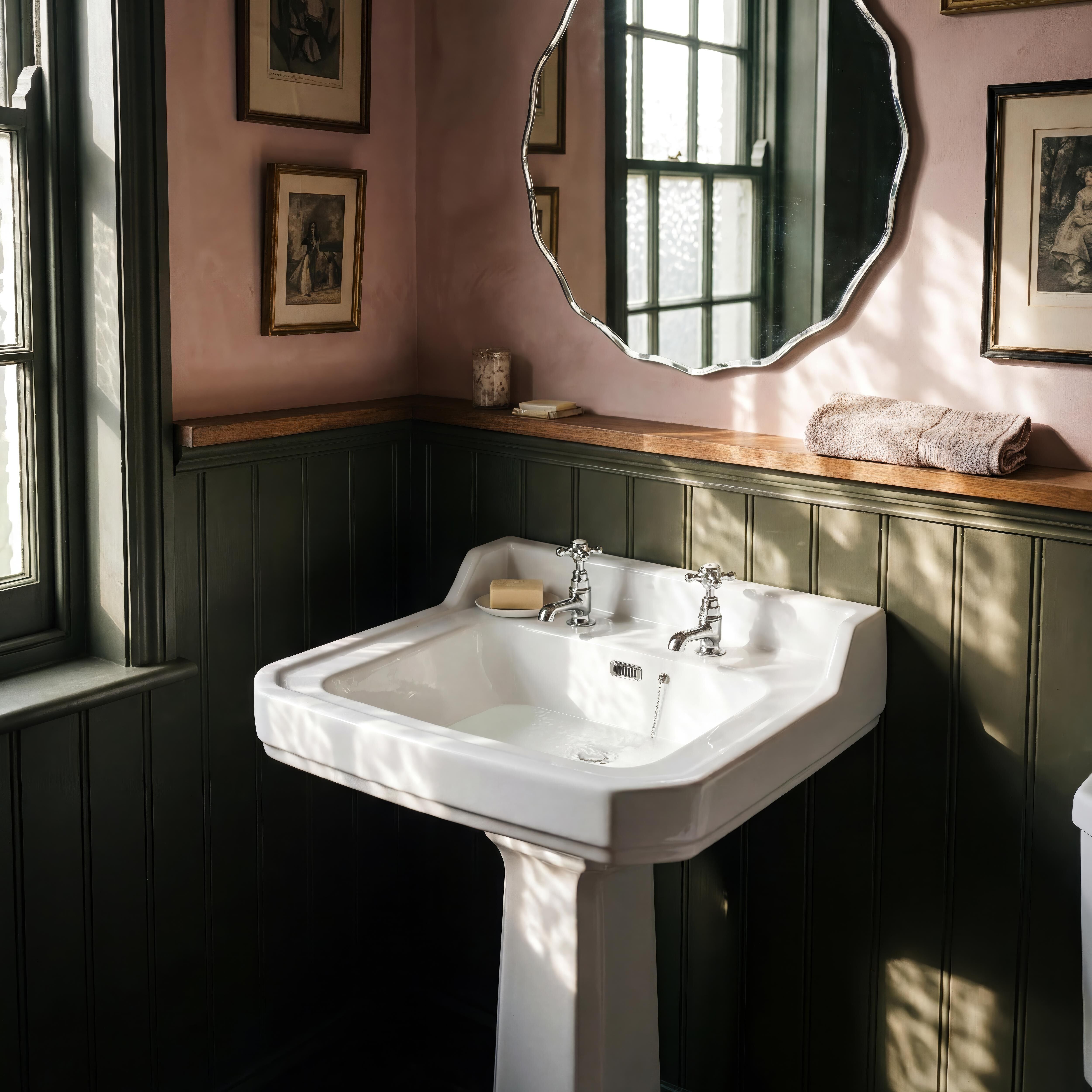 Classique Basin with Full Pedestal - 1, 2 or 3 TH - White