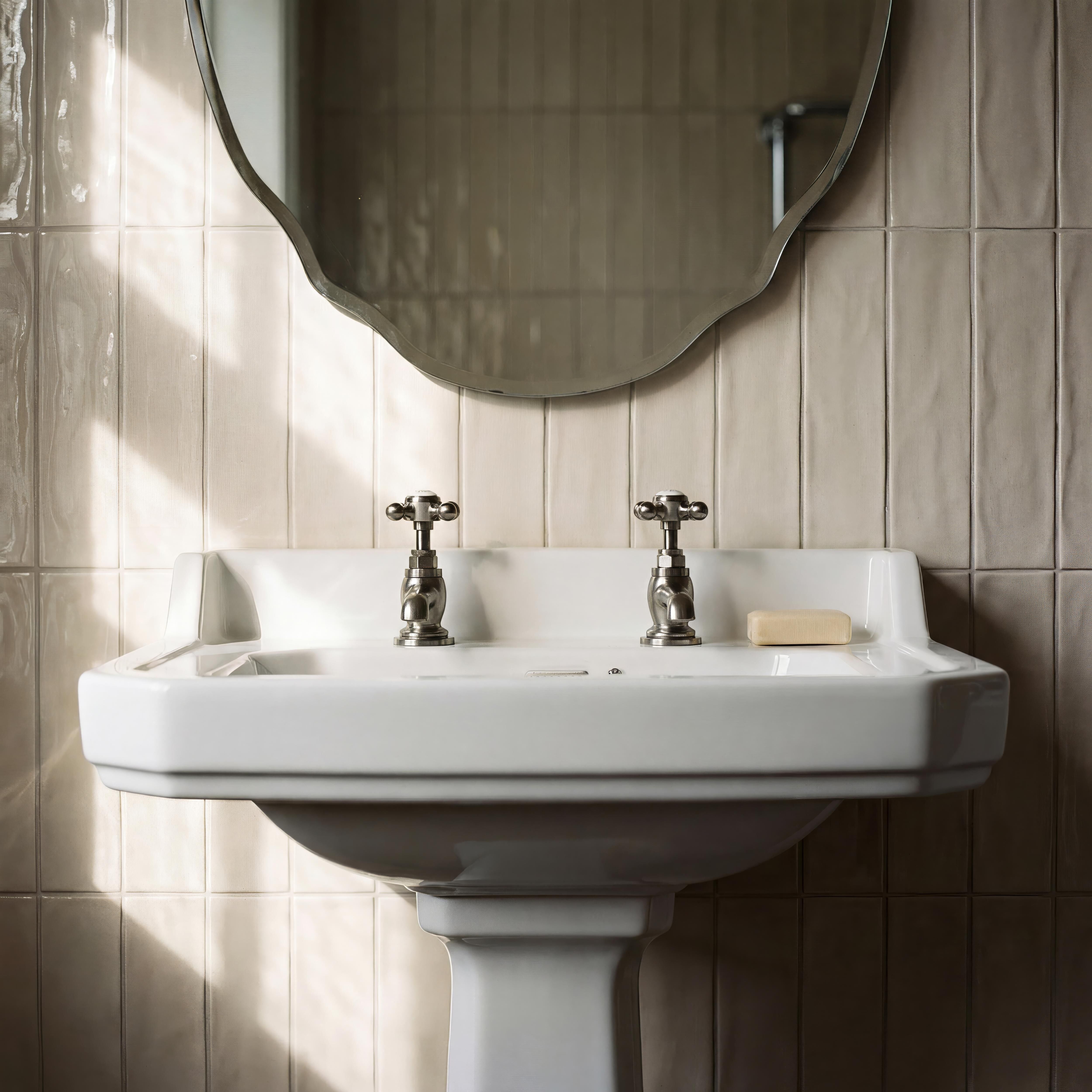Classique Basin with Full Pedestal - 1, 2 or 3 TH - White