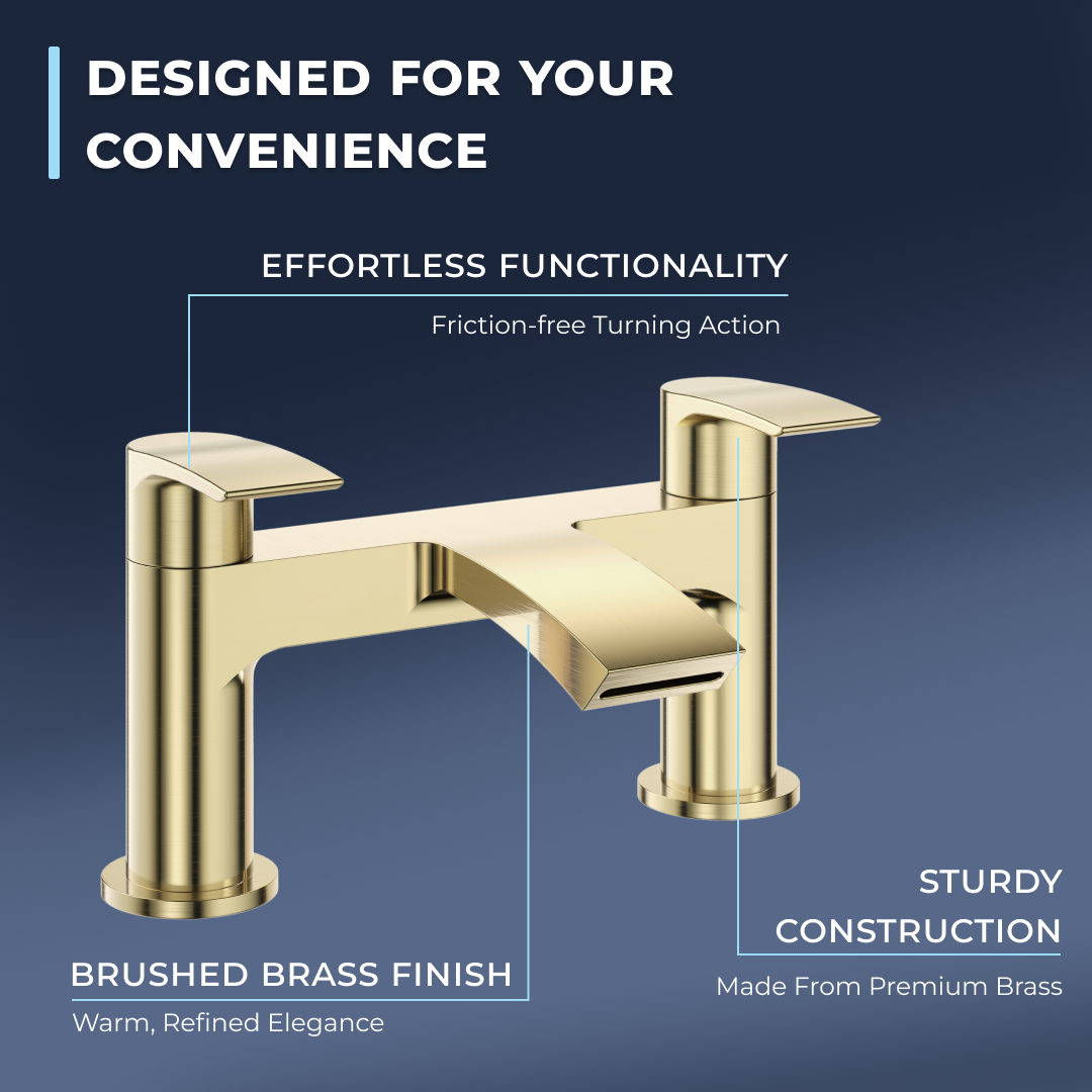 Cascade Deck Mounted Bath Filler Tap