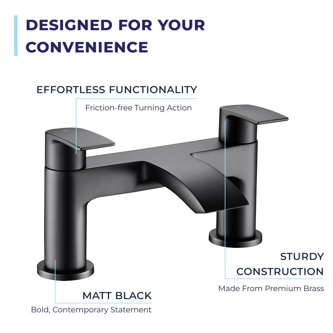 Cascade Deck Mounted Bath Filler Tap