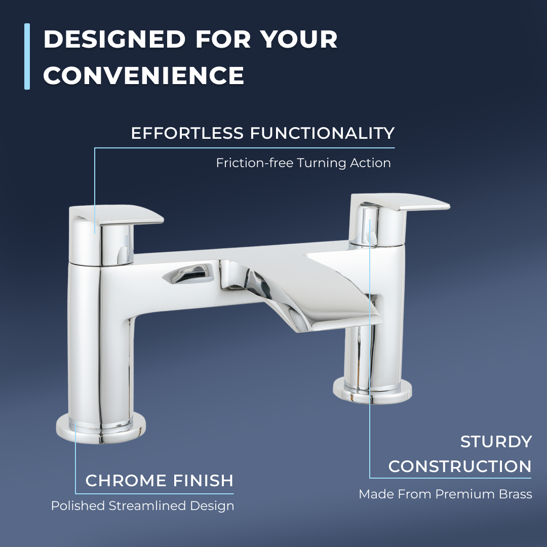 Cascade Deck Mounted Bath Filler Tap