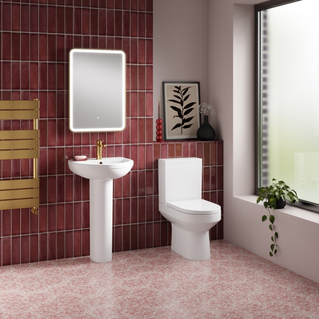 Harmony Basin with Pedestal Options - 1 TH - White