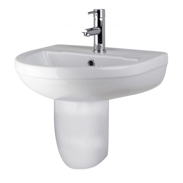 Harmony Basin with Pedestal Options - 1 TH - White