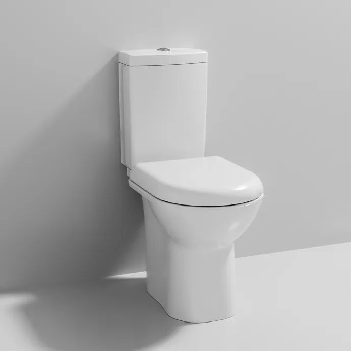 Provost Close Coupled Toilet with Cistern & Seat Options - White