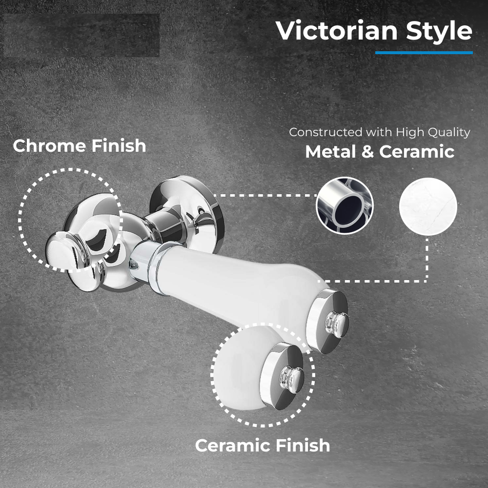 Flow Traditional Ceramic Cistern Lever