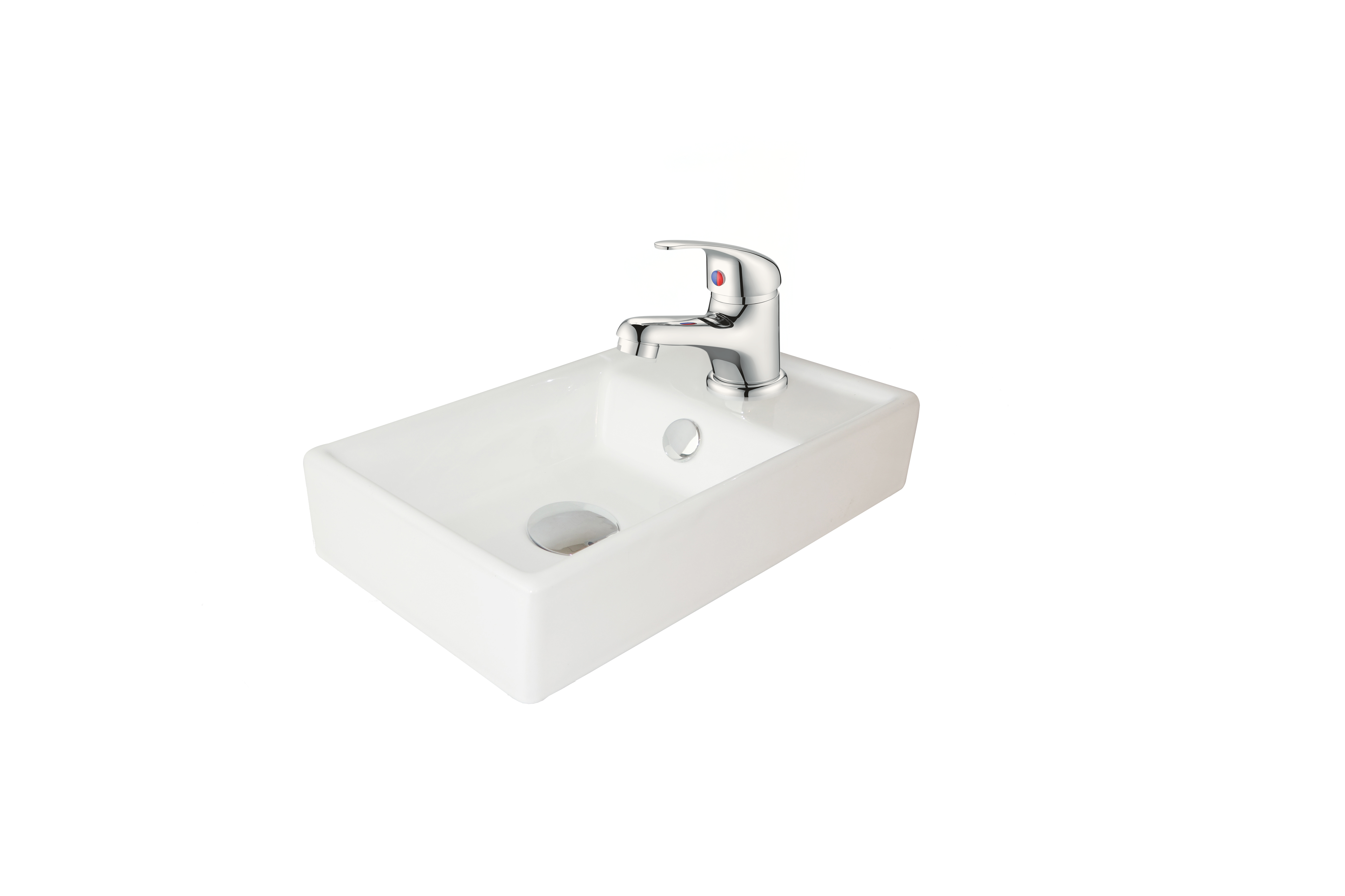 VeeBath Cove 400mm 1 Door Cloakroom Floorstanding Vanity Unit With Basin