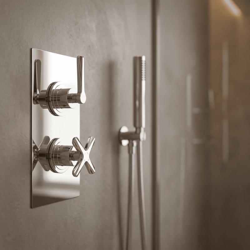 Cylin Traditional 2 Outlet Thermostatic Concealed Shower Valve