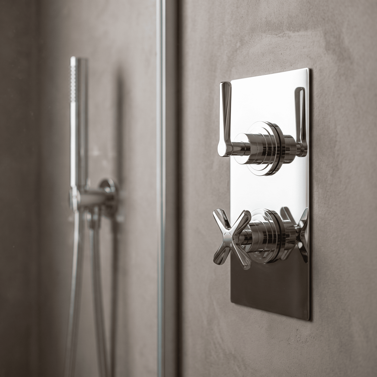 Cylin Traditional 2 Outlet Thermostatic Concealed Shower Valve