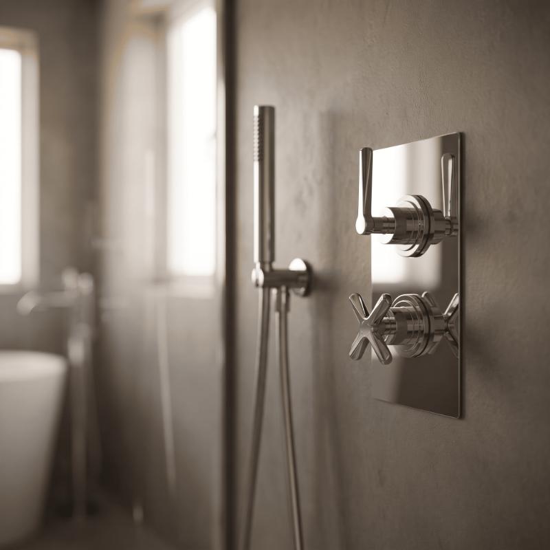 Cylin Traditional 1 Outlet Thermostatic Concealed Shower Valve