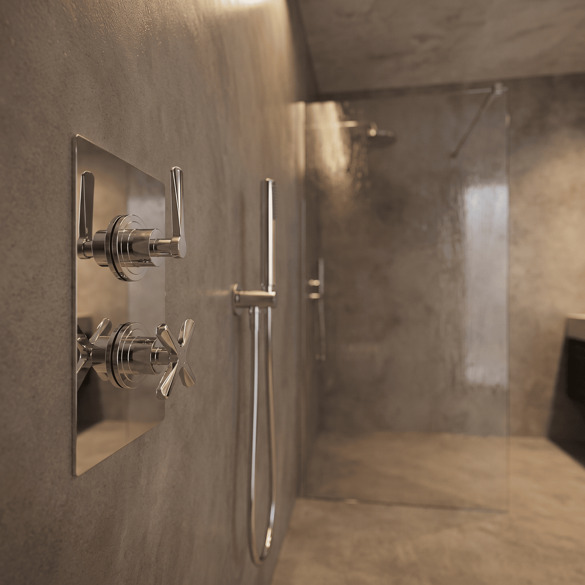Cylin Traditional 1 Outlet Thermostatic Concealed Shower Valve
