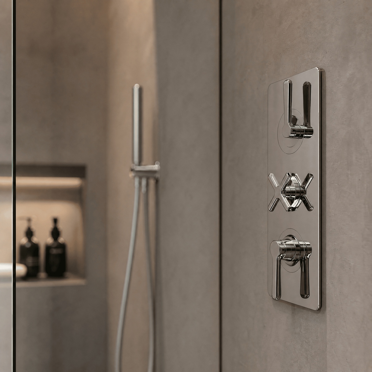 Cylin 2 Outlet Triple Thermostatic Concealed Shower Valve