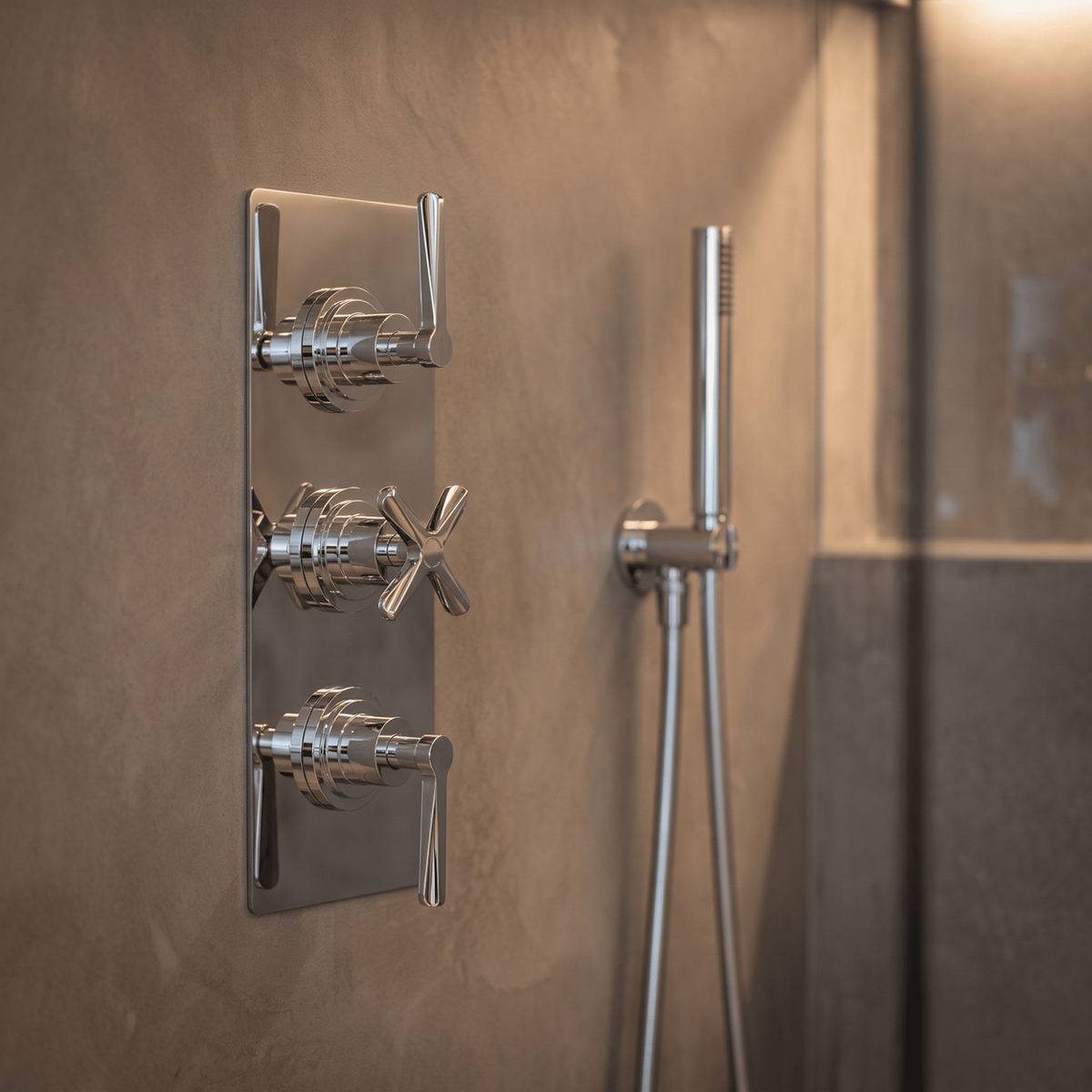 Cylin 2 Outlet Triple Thermostatic Concealed Shower Valve