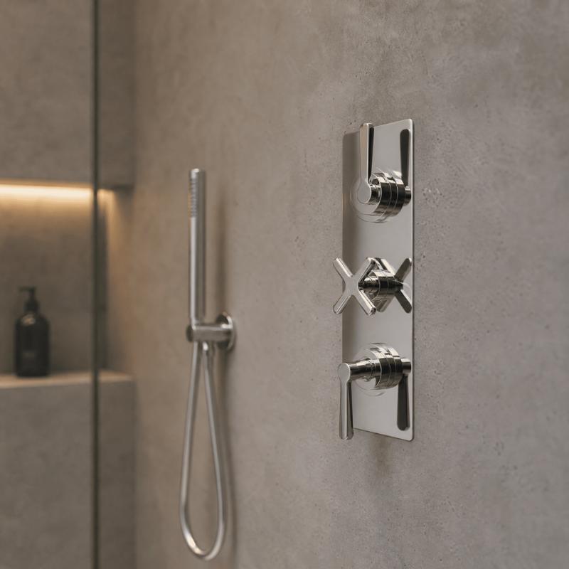 Cylin 2 Outlet Triple Thermostatic Concealed Shower Valve