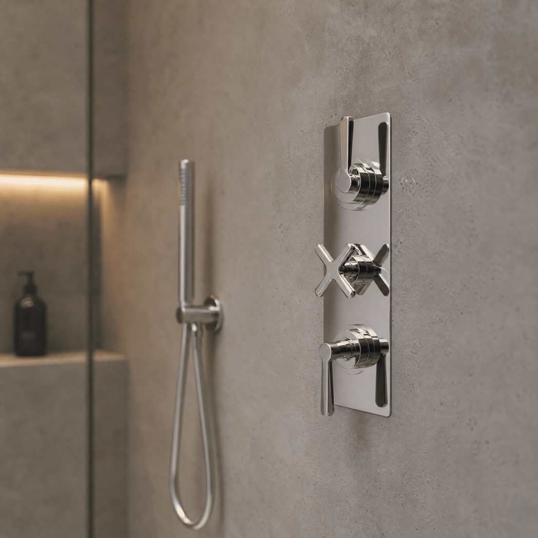 Cylin 2 Outlet Triple Thermostatic Concealed Shower Valve