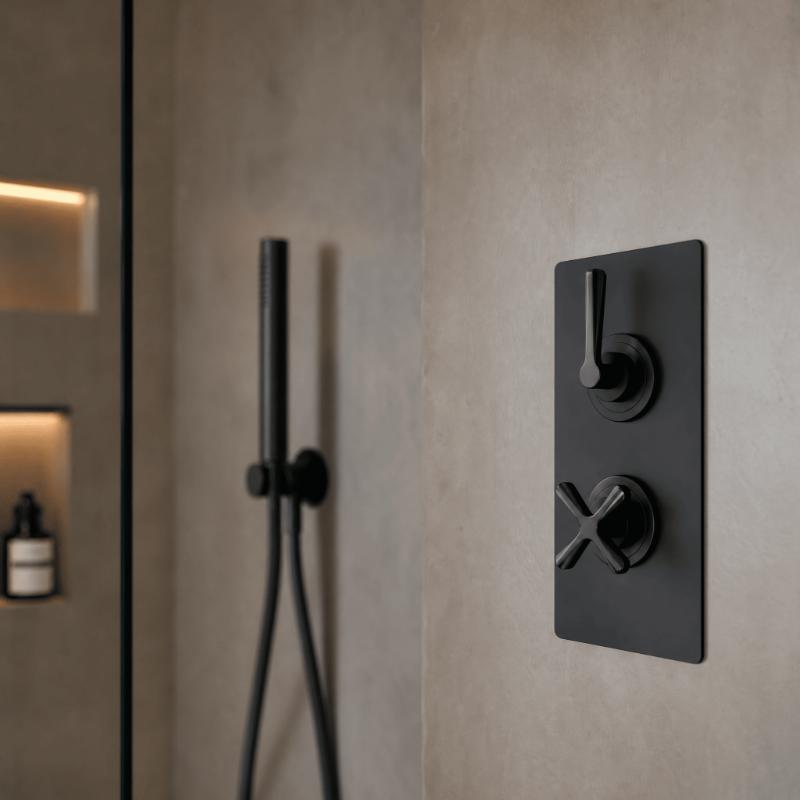 Cylin Traditional 2 Outlet Thermostatic Concealed Shower Valve