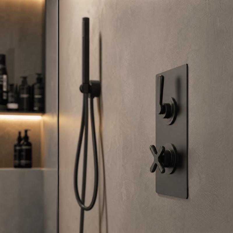 Cylin Traditional 2 Outlet Thermostatic Concealed Shower Valve