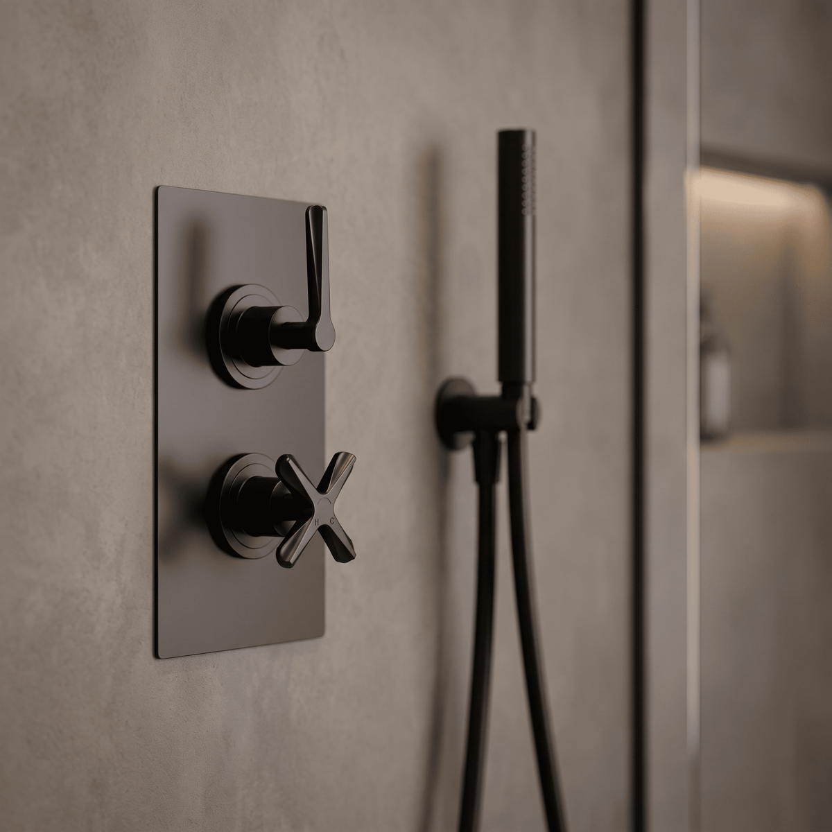 Cylin Traditional 1 Outlet Thermostatic Concealed Shower Valve
