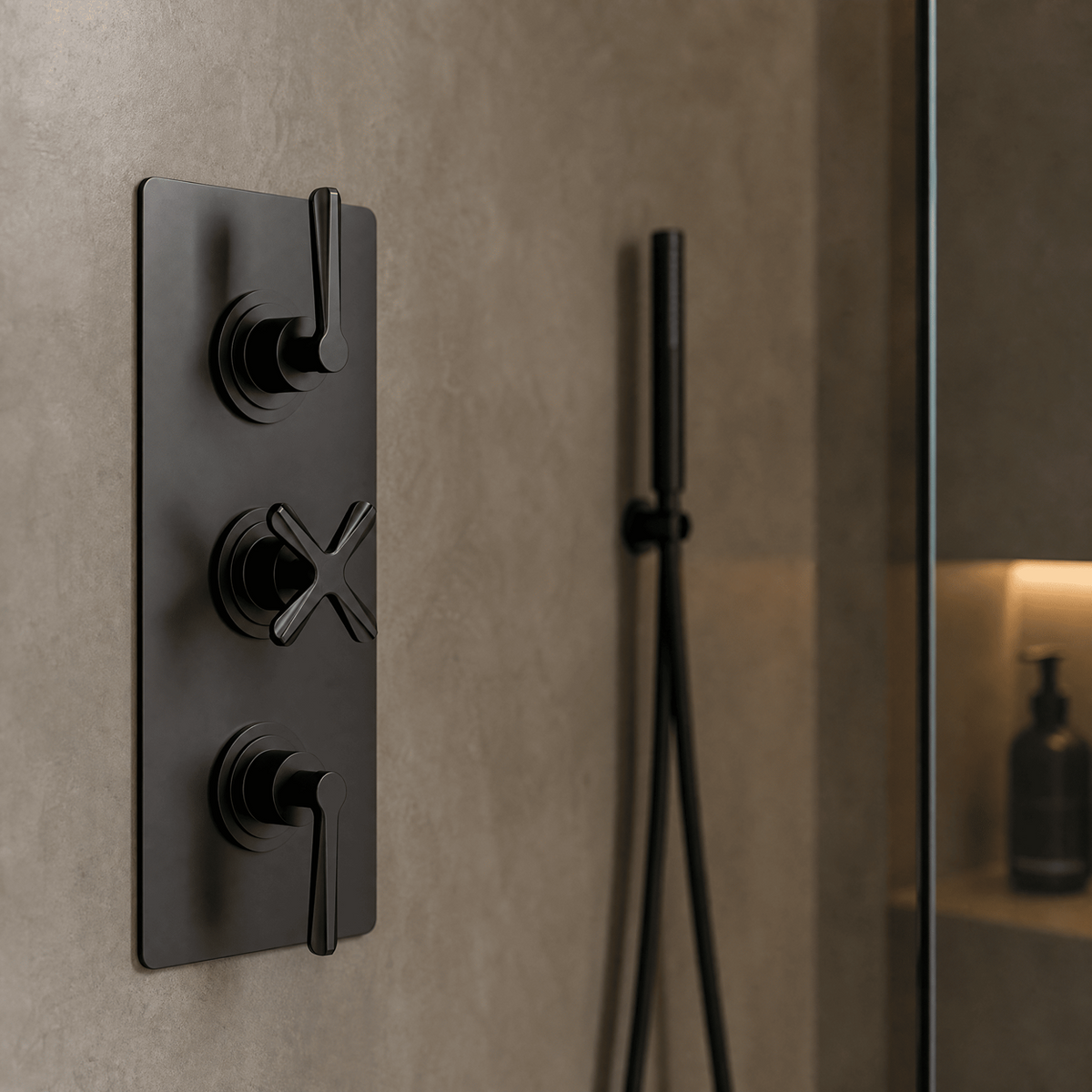 Cylin 2 Outlet Triple Thermostatic Concealed Shower Valve
