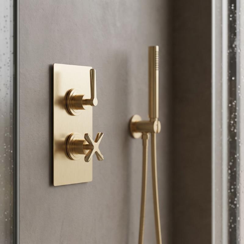 Cylin Traditional 2 Outlet Thermostatic Concealed Shower Valve