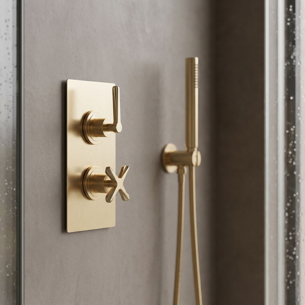 Cylin Traditional 2 Outlet Thermostatic Concealed Shower Valve