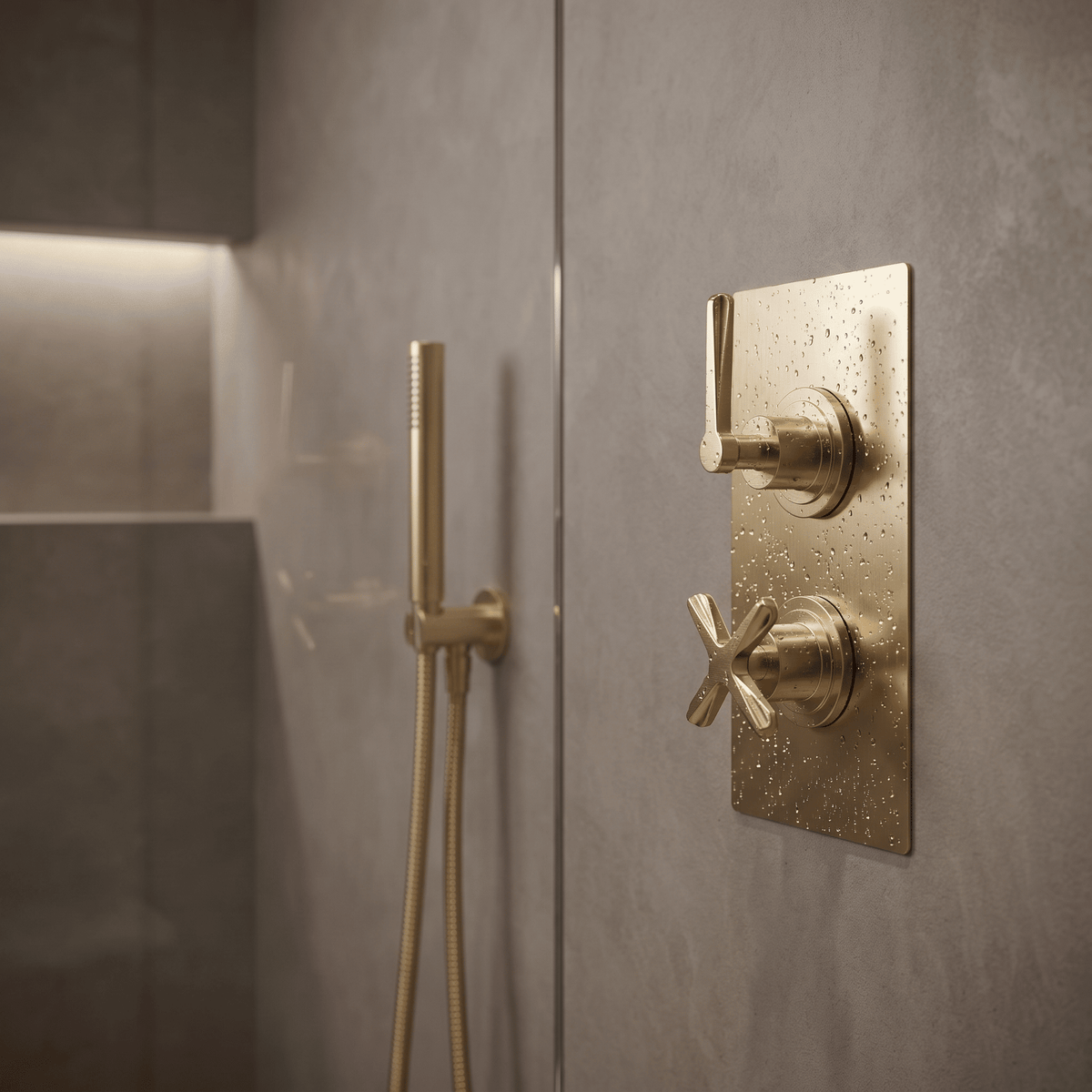 Cylin Traditional 2 Outlet Thermostatic Concealed Shower Valve