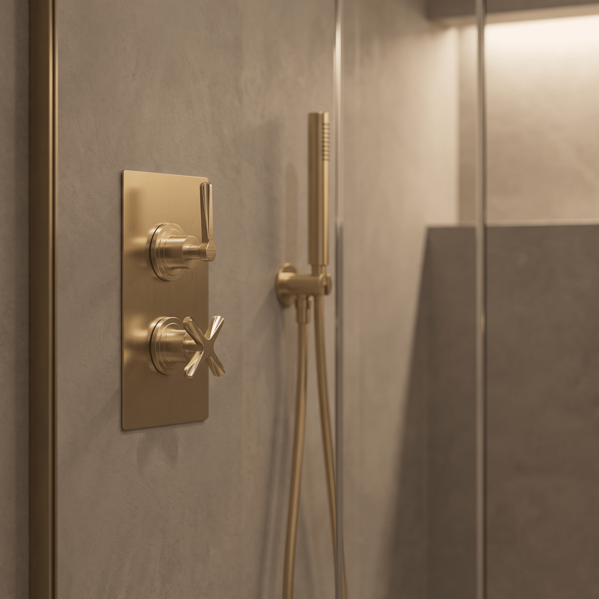 Cylin Traditional 1 Outlet Thermostatic Concealed Shower Valve