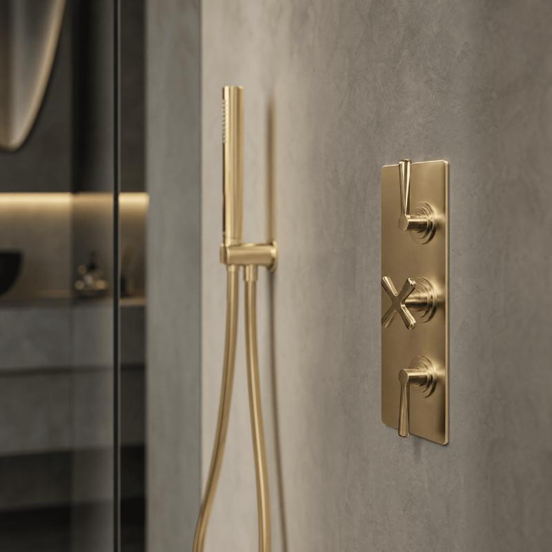 Cylin 2 Outlet Triple Thermostatic Concealed Shower Valve